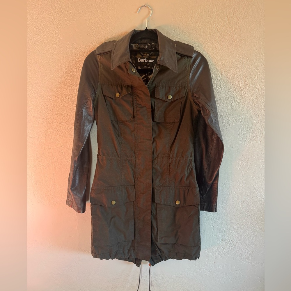 Barbour Leather & Canvas Jacket - Picture 9 of 9